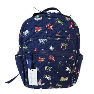 Vera Bradley Small Quilted Backpack Snow Globe Motifs Christmas Holiday Print Vera Bradley Christmas Backpacks | Mercari main image 4